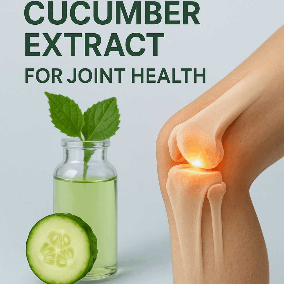 Image showcasing Cucumber Extract: A Natural Way to Keep Your Joints Comfortable and ...