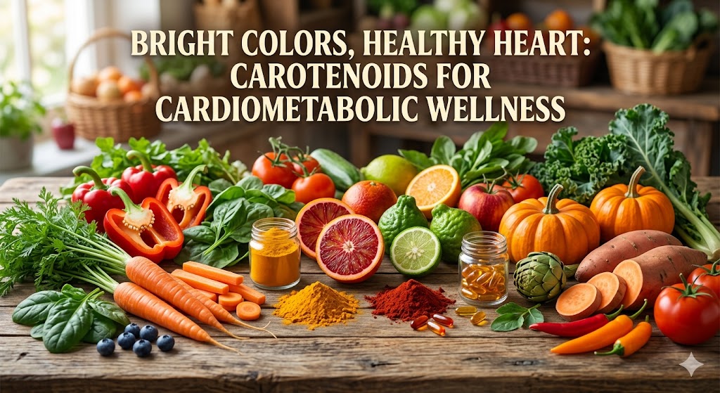 Bright Colors, Healthy Heart: Carotenoids for Cardiometabolic Wellness